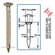 Mērniecības nagla 7.5cm 10LK-7,5