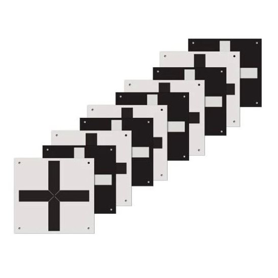 Zemes marka droniem ar krustu no abām pusēm 350x350 mm