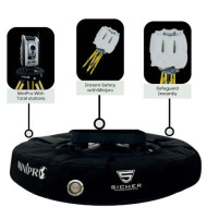 Sicher MiniPro – Automātiska Airbag aizsardzības sistēma tahimetriem un 3D lāzerskeneriem