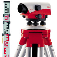 Profesionāla Leica optiska niveliera NA724 Komplekts KALIBRĒTS