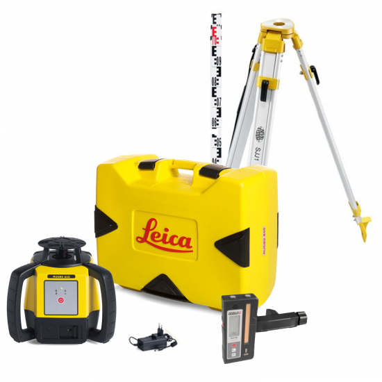 Lāzera niveliera Leica Rugby 610 + Levelfix RLD100 GR komplekts Lāzera niveliera Leica Rugby 610 + Levelfix RLD100 GR komplekts