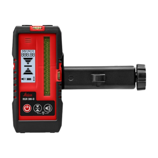 Lāzera uztvērējs Leica Lino RGR300-D ar mm(Krusta lāzeriem)